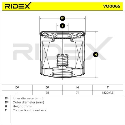 Filtr Oleju RIDEX 7O0065 7O0065 - foto 6