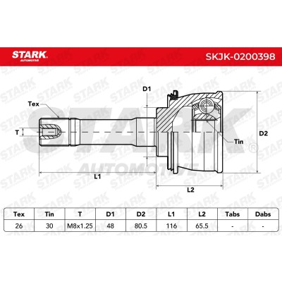 Przegub Stark SKJK-0200398 SKJK-0200398 - foto 4