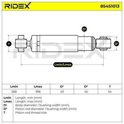 Amortyzator RIDEX 854S1013 854S1013 - foto 5