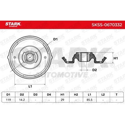 Mocowanie Amortyzatora Stark SKSS-0670332 SKSS-0670332 - foto 4
