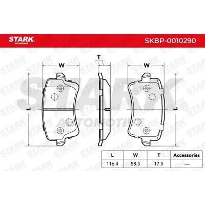 Klocki hamulcowe Stark SKBP-0010290 SKBP-0010290 - foto 3