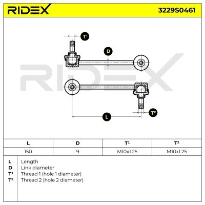 Łącznik Stabilizatora RIDEX 3229S0461 3229S0461 - foto 7
