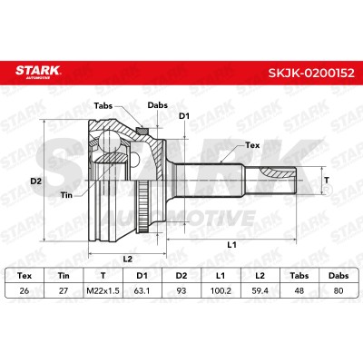Przegub Stark SKJK-0200152 SKJK-0200152 - foto 5