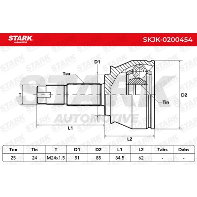 Przegub Stark SKJK-0200454 SKJK-0200454 - foto 7