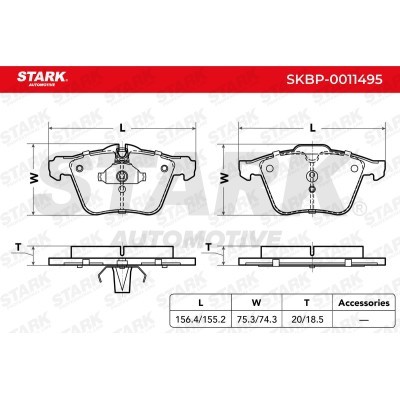 Klocki hamulcowe Stark SKBP-0011495 SKBP-0011495 - foto 3