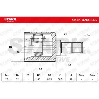 Przegub Stark SKJK-0200546 SKJK-0200546 - foto 6