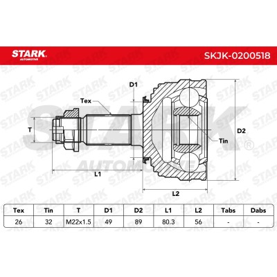 Przegub Stark SKJK-0200518 SKJK-0200518 - foto 6
