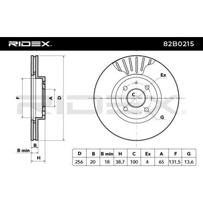 Tarcza hamulcowa RIDEX 82B0215 82B0215 - foto 5