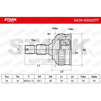 Przegub Stark SKJK-0200277 SKJK-0200277 - foto 8