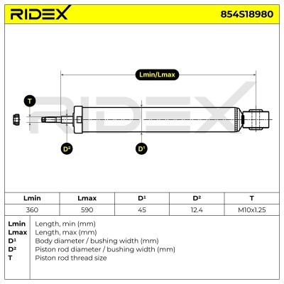 Amortyzator RIDEX 854S18980 854S18980 - foto 8