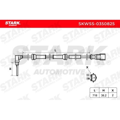 Czujnik ABS Stark SKWSS-0350825 SKWSS-0350825 - foto 6