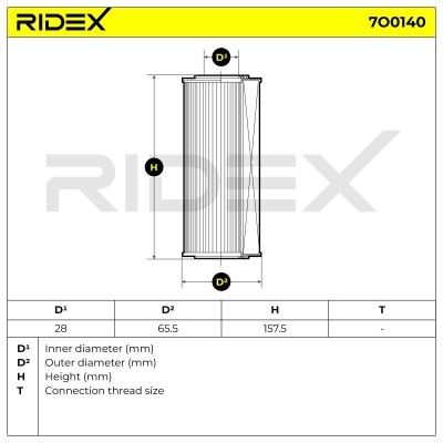 Filtr Oleju RIDEX 7O0140 7O0140 - foto 4