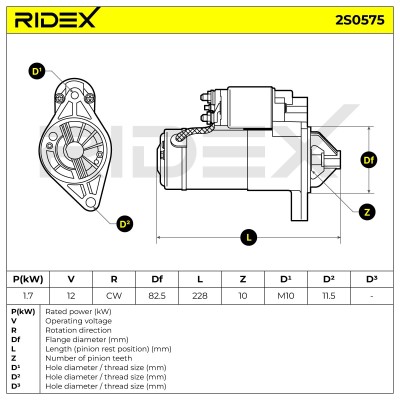 Rozrusznik RIDEX 2S0575 2S0575 - foto 6