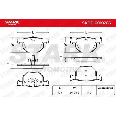Klocki hamulcowe Stark SKBP-0010283 SKBP-0010283 - foto 3
