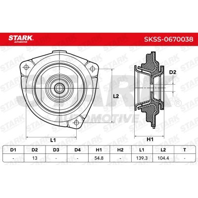 Mocowanie Amortyzatora Stark SKSS-0670038 SKSS-0670038 - foto 5