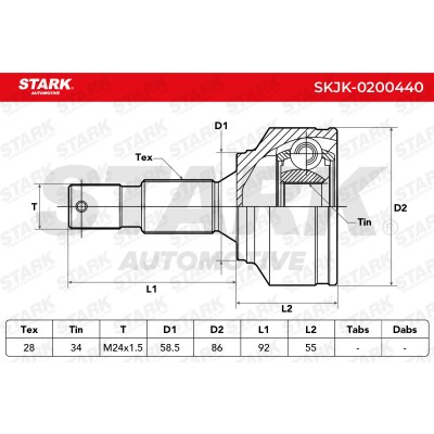 Przegub Stark SKJK-0200440 SKJK-0200440 - foto 5