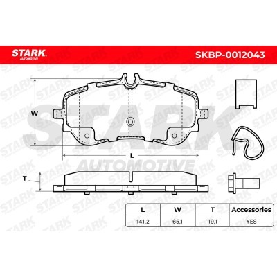 Klocki hamulcowe Stark SKBP-0012043 SKBP-0012043 - foto 5