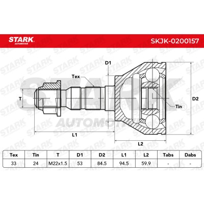 Przegub Stark SKJK-0200157 SKJK-0200157 - foto 4