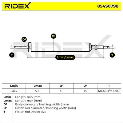 Amortyzator RIDEX 854S0798 854S0798 - foto 4