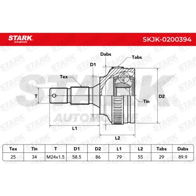 Przegub Stark SKJK-0200394 SKJK-0200394 - foto 4