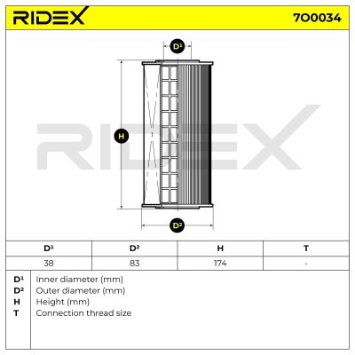 Filtr Oleju RIDEX 7O0034 7O0034 - foto 5