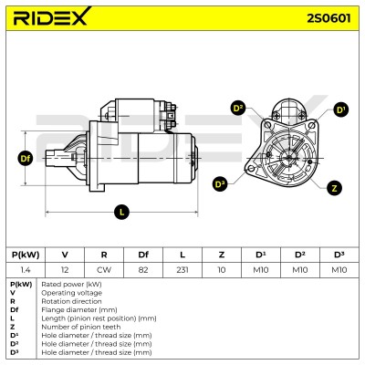 Rozrusznik RIDEX 2S0601 2S0601 - foto 5