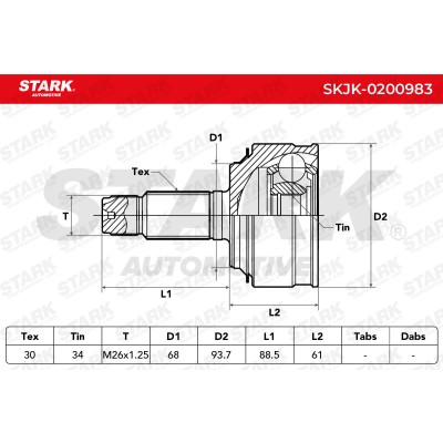 Przegub Stark SKJK-0200983 SKJK-0200983 - foto 5