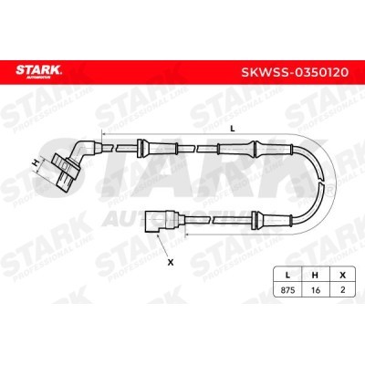 Czujnik ABS Stark SKWSS-0350120 SKWSS-0350120 - foto 3