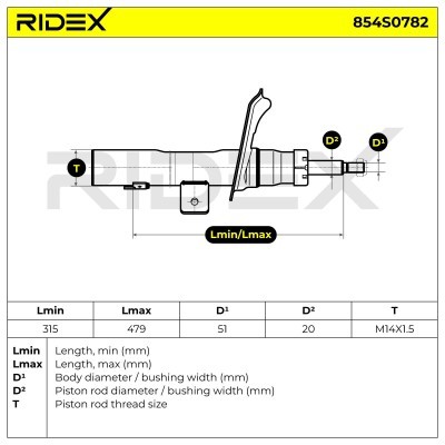 Amortyzator RIDEX 854S0782 854S0782 - foto 6