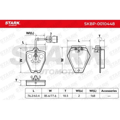 Klocki hamulcowe Stark SKBP-0010448 SKBP-0010448 - foto 3