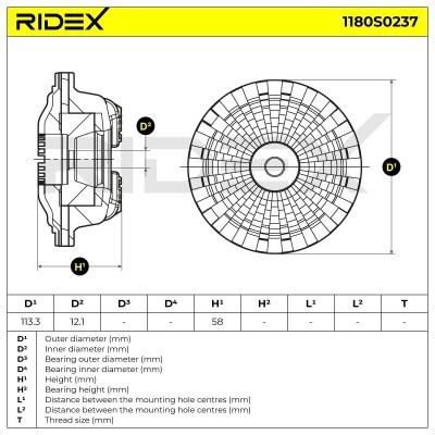 Mocowanie Amortyzatora RIDEX 1180S0237 1180S0237 - foto 5