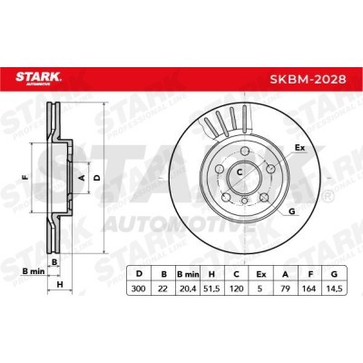 Tarcza hamulcowa Stark SKBM-2028 SKBM-2028 - foto 6