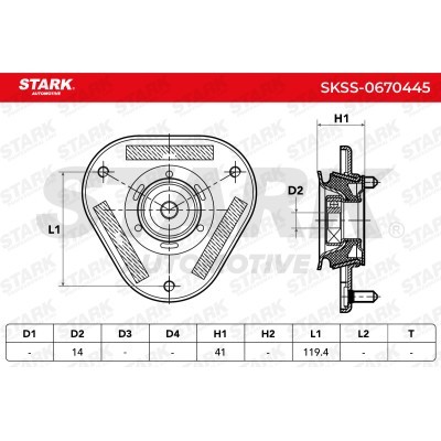 Mocowanie Amortyzatora Stark SKSS-0670445 SKSS-0670445 - foto 5