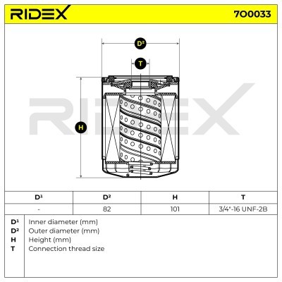 Filtr Oleju RIDEX 7O0033 7O0033 - foto 6