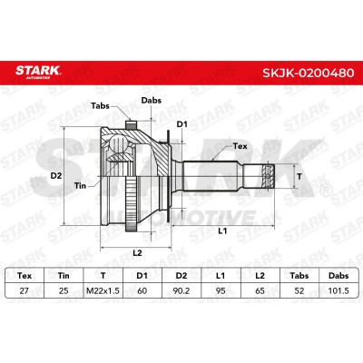 Przegub Stark SKJK-0200480 SKJK-0200480 - foto 5