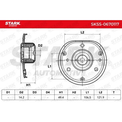 Mocowanie Amortyzatora Stark SKSS-0670117 SKSS-0670117 - foto 6