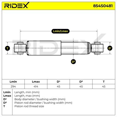 Amortyzator RIDEX 854S0481 854S0481 - foto 5