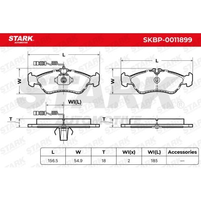 Klocki hamulcowe Stark SKBP-0011899 SKBP-0011899 - foto 5