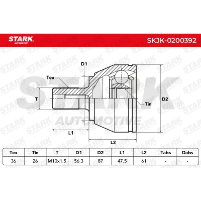 Przegub Stark SKJK-0200392 SKJK-0200392 - foto 4