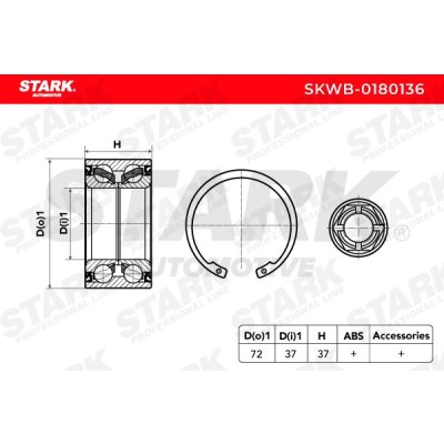 Łożysko Koła Stark SKWB-0180136 SKWB-0180136 - foto 5