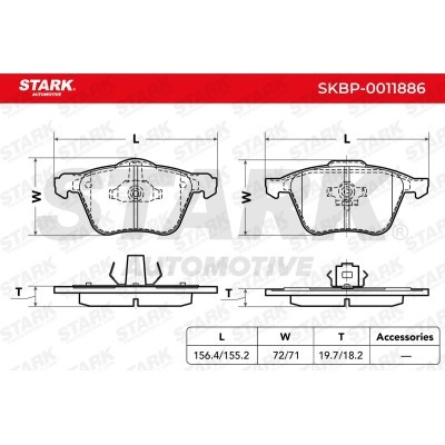 Klocki hamulcowe Stark SKBP-0011886 SKBP-0011886 - foto 5