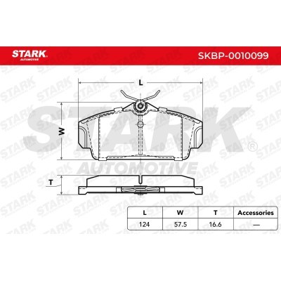 Klocki hamulcowe Stark SKBP-0010099 SKBP-0010099 - foto 3