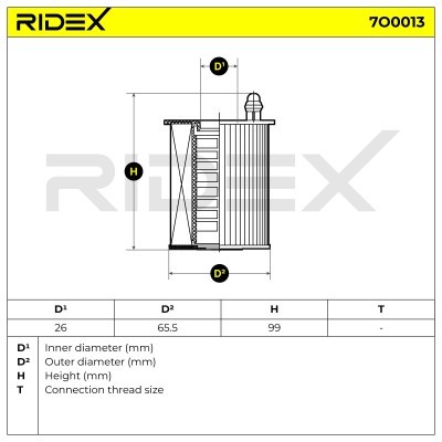Filtr Oleju RIDEX 7O0013 7O0013 - foto 6