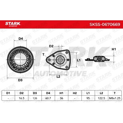 Mocowanie Amortyzatora Stark SKSS-0670669 SKSS-0670669 - foto 4