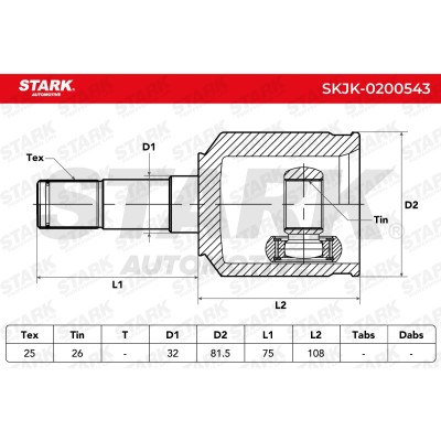 Przegub Stark SKJK-0200543 SKJK-0200543 - foto 6