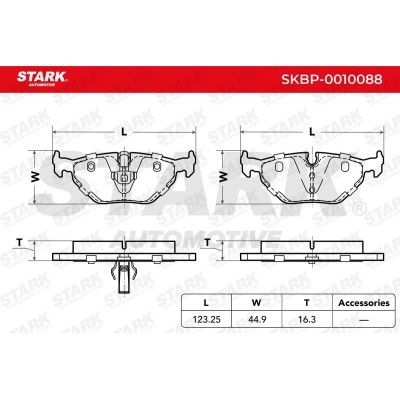 Klocki hamulcowe Stark SKBP-0010088 SKBP-0010088 - foto 3