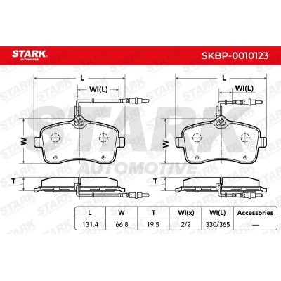 Klocki hamulcowe Stark SKBP-0010123 SKBP-0010123 - foto 4