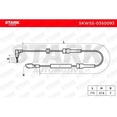 Czujnik ABS Stark SKWSS-0350093 SKWSS-0350093 - foto 3