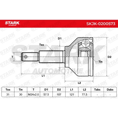 Przegub Stark SKJK-0200573 SKJK-0200573 - foto 4