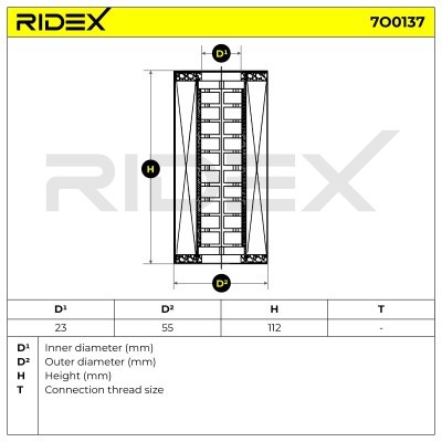 Filtr Oleju RIDEX 7O0137 7O0137 - foto 5